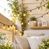 Вулична гірлянда від мережі 20 Led, 5 м, Білий/LED гірлянда кульки на дерево/Гірлянда світлодіодна