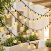 Вулична гірлянда від мережі 20 Led, 5 м, Білий/LED гірлянда кульки на дерево/Гірлянда світлодіодна