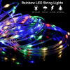 Уличные огни 10 м Smart Bluetooth App Control – светодиодная LED гирлянда 100 LED, RGB, USB, IP65, музыкальная