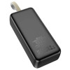 Повербанк Awei J111B 50000 mAh, 22.5W — портативний зовнішній акумулятор з швидкою зарядкою, 3 виходи, Li-Pol, чорний