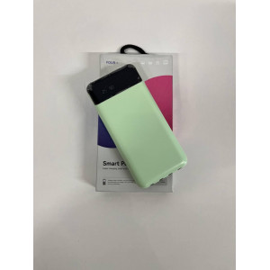 Повербанк с четким дисплеем и встроенными кабелям KT T51X 10000mAh Бирюзовый