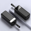 Повербанк KPG-402 40000 мА·год чорний із ліхтариком, 2 USB, microUSB та Type-C