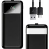 Повербанк KPG-402 40000 мА·год чорний із ліхтариком, 2 USB, microUSB та Type-C