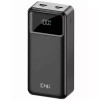 Повербанк KPG-402 40000 мА·год чорний із ліхтариком, 2 USB, microUSB та Type-C