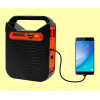 Фонарь-Power Bank EP-391bt радио-блютуз с солнечной панелью+лампочки 3шт