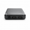 Зовнішній акумулятор Power bank 10000 mAh Lenyes PX162 компактний універсальний на 2 входи Чорний