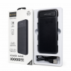 Зовнішній акумулятор Power bank 10000 mAh Lenyes PX162 компактний універсальний на 2 входи Чорний