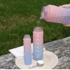 Пляшка для води 3 в 1 Bottle AND264 Рожево-блакитна комплект із 3 спортивних пляшок для води
