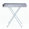 Розкладний мангал переносний 70х70х30 см, BARBECUE TRAY 770T, Сріблястий
