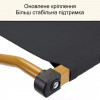 Стілець STD-07 складаний, метал +тканина В760*Ш500*Д510 мм чорний