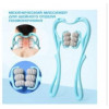 Ручний мультироликовий масажер для шиї та тіла Neck Stretcher з обертовими 360° рельєфними роликами