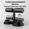 Багатофункціональний Упор для Преса на Присоску (Sit Up Bar) з Регулюванням Висоти (Тренажер для дому)