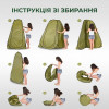 Туристичний намет душ-туалет 120х120х190 см автоматичний тент-роздевалка для літнього кемпінгу походу риболовлі