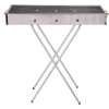 Переносний мангал із решіткою 80х78х30 см, BARBECUE TRAY 770SS, Сріблястий / Барбекшниця / Розкладний мангал барбекю