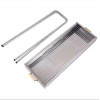 Переносний мангал із решіткою 80х78х30 см, BARBECUE TRAY 770SS, Сріблястий / Барбекшниця / Розкладний мангал барбекю