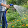 Шланг для поливання 60 м AN-621 з розпилювачем Magic Hose, Синій/ Садовий шланг поливальний