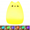 Силиконовый детский ночник "Котик" 7 режимов