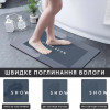 Інноваційний БІЛЬШИЙ Супервбиральний Діатомітовий килимок для ванної 50х80 см Синій