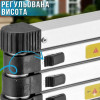 Телескопическая лестница 2.7 м 7 ступеней хромомолибденовая сталь до 150 кг компактная складная