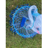 Рибальська мережа для ловлі риби FISH NET 0240 2,5 м кільце 45 см зручна та компактна модель
