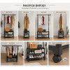 Вішалка підлогова SINGLE-POLE SHOE RACK 107-2 з полицями для взуття