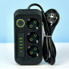 Сетевой фильтр питания UA Power Socket F09U на 185 см 3 розетки +4USB +Type-C Port , сетевой удлинитель