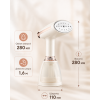 Відпарювач ручний KY-003 1500W WHITE / Відпарювач вертикальний білий