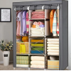 Складной каркасный тканевый шкаф Storage Wardrobe 88130, шкаф на три секции 130*45*175