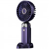 Портативный вентилятор Mini fan XL-880 диаметр 9 см с подставкой для телефона и дисплеем
