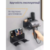 Тримач для фена Настінний випрямляч для волосся Фен Підставка для волосся Органайзер для ванної Полиці Полиці для туалету