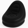 Надувне крісло з пуфиком 2в1 (116х98х83 см, до 100 кг) Air Sofa + насос, Чорний / Надувний велюровий диван із пуфом