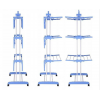 Багатоярусна сушарка для білизни, речей, одягу Garment rack with wheels складана