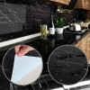 Самоклейна плівка Чорна Мармур для Кухні Kitchen Sticker Мармурова Наклейка 3 м на 60 см