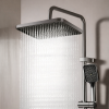 Змішувач для ванної кімнати з душовим гарнітуром Shower Set AND YLN16001H, чорний матовий