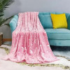 М'яка ковдра-плед зоряне небо 100х150 см Світиться в темряві Magic Blanket Рожеве