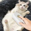 Щітка-масажер-спрей парова Pet Spray Massage Brush 3в1 для вичісування собак і кішок Біла