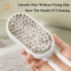 Щітка-масажер-спрей парова Pet Spray Massage Brush 3в1 для вичісування собак і кішок Біла
