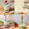 УЦІНКА! Ручний електричний подрібнювач для овочів 4 в 1 Food Chopper Catling (Погане пакування 3425)