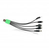 УЦЕНКА! Солнечная зарядная станция OK-718S-A с LED+COB фонарём 10 Вт, PowerBank, солнечная панель (Плохая упаковка, трещина 3466)