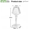 УЦІНКА! Настільна LED-лампа Crystal Table Lamp RGB із сенсорним керуванням, пультом керування, 16 кольорами підсвічування (