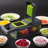 УЦІНКА! Ручний мультислайсер 14в1 Kitchen Ideas Veggie Slicer HA-347 багатофункціональне овочерізка (Трення на корпусі 3467)