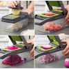 УЦІНКА! Ручний мультислайсер 14в1 Kitchen Ideas Veggie Slicer HA-347 багатофункціональне овочерізка (Трення на корпусі 3467)