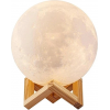 УЦІНКА! Світильник-нічник 3D шар Місяць Moon Lamp на дерев'яній підставці 15 см (Плохе паковання 2792)