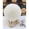 УЦІНКА! Світильник-нічник 3D шар Місяць Moon Lamp на дерев'яній підставці 15 см (Плохе паковання 2792)