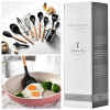 УЦЕНКА! Набор принадлежностей для кухни 12 предметов Kitchen Set, RD-1204 Кухонный набор Черный (Повреждение подставки 3461)
