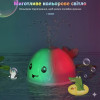 УЦЕНКА! Игрушка для ванной в виде кита музыкальный светящийся фонтан серый (Плохая упаковка 3374)