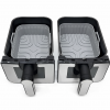 Аерофритюрниця Zepline ZP0218 12 л 4200 Вт дві чаші 6 л + 6 л антипригарне покриття Аерогриль і мультипеч