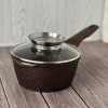 Набір каструль і сковорода з гранітним антипригарним покриттям Higher Kitchen HK-315 7 предметів Кава