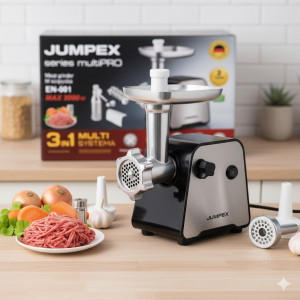 М'ясорубка 3 в 1 Jumpex Series Multi EN-001 3000 Вт (м'ясорубка + тирка + шатківниця)