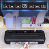 Вакуумний пакувальник Food Vacuum Sealer 65 кПа з різаком і пакетами, чорний
